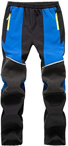 Generiskt fodrade byxor baby pojke kostym tjocka varma byxor normala skidbyxor fritidsbyxor joggingbyxor korta pojke, blå, 7-8 År