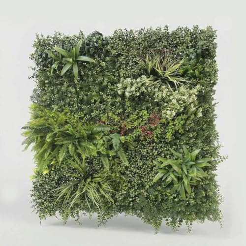 BLAINE - Jardín Vertical Artificial Ubud 100x100 cm | para Decoración de Terrazas y Salones con Hojas Realistas de Alta Densidad Que No Necesitan Mantenimiento
