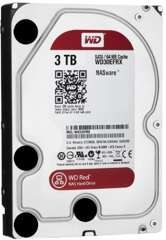 Western Digital WD30EFRX SATA lll Disque dur 24x7 NAS Rouge 3 To - rouge