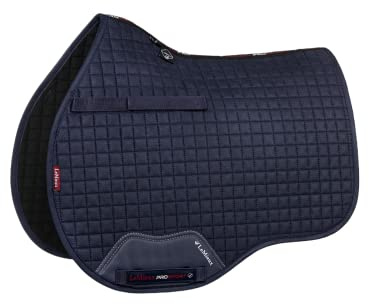 LeMieux General Purpose Suede Square Saddle Pad - English Saddle Pads for Horses - Equestrian Riding Equipment and Accessories (Navy - Large)