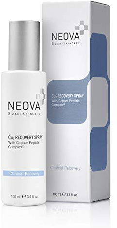NEOVA SmartSkincare Cu3 Recovery Spray cools and moistens with droplets of Copper Peptide Complex to comfort tender skin.