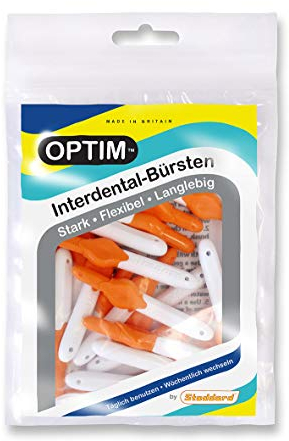 OPTIM Interdentalbürsten 16er Packung, orange 0,45mm Größe 1