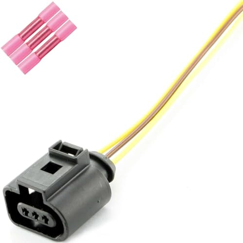 Overdrive-Racing Reparatur Ersatz Stecker Kabel 3 Polig Reparaturstecker Buchse Repair Plug Passend Für 1J0973703 1J0 973 703