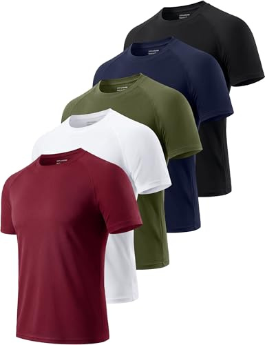 Cimic 1, 3, 5 or 7er Pack Herren Sport Tshirts Laufshirt Funktionsshirt | Atmungsaktives Schnelltrockengewebe, Geeignet für Fitness, Wandern und Laufen