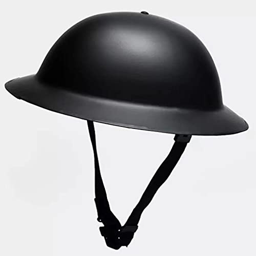 WWII British Army MK-2 Helm Stahl, Weltkrieg 2 Sicherheitshelm Einstellbare Kinnriemen Helm Hut für Airsoft Protective Outdoor Paintball Cosplay A