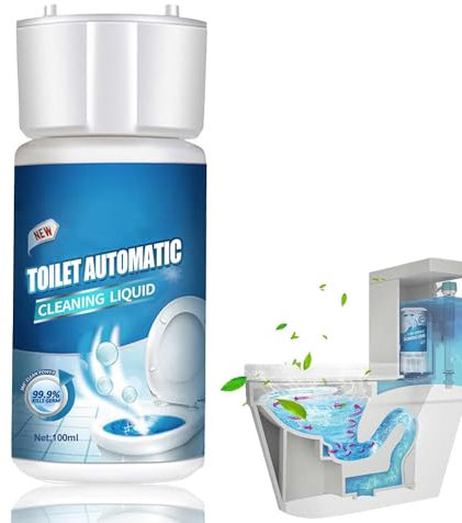 Limpiador de Inodoros de Espuma Splash, 100ML Nuevo Agente Limpiador de Inodoros Mejorado, Agente de Oxígeno Activo para Inodoros, Líquido Limpiador Automático para Inodoros (1pcs)