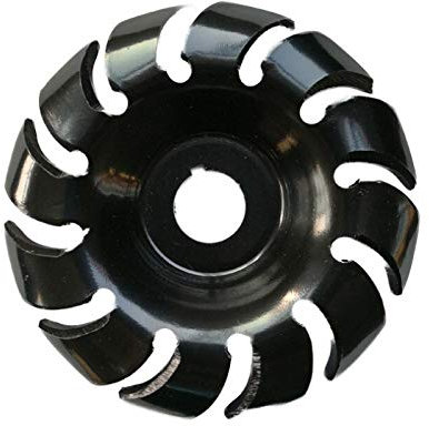 BomDog Roue de Polissage, Meule, Disque de Sculpture Sur Bois de 90 Mm À 12 Dents, Disque de Façonnage de Meuleuse D'Alésage de 22 Mm Pour Meuleuse D'Angle 125, Outil de Travail Du Bois, Tasse de Me