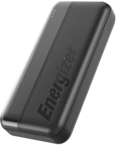 Energizer Power Bank - 20000mAh Portable Charger High Capacity Lithium Polymer Lightweight Fast Charging Compatible with iPhone, Samsung, Tablets and More - UE20050C