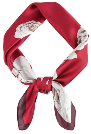 Seideschal Damen Seidentuch Schals Halstuch Seiden schal Leicht Seide Quadratische Schals Bandana Elegantes Accessoire für Damen