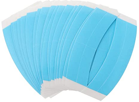 FRCOLOR Doppelseitiges Klebeband Wasserfest 1 Kasten mit 36 Papierstreifen Hohe Haftkraft Haarschonend und Sicher für Haarverlängerungen und Perücken