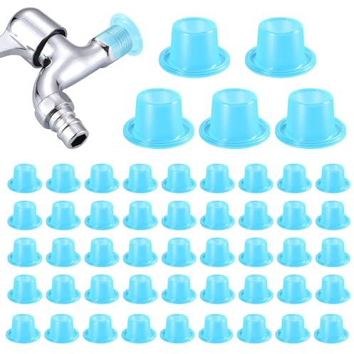 50 pièces de Joint de Robinet Anti-fuite,15 mm de Calibre Bagues d'étanchéité Robinet en Silicone,Robinet Bagues d'étanchéité anti-fuite pour Tuyaux Vannes Triangulaires pour Accessoires de Robinets