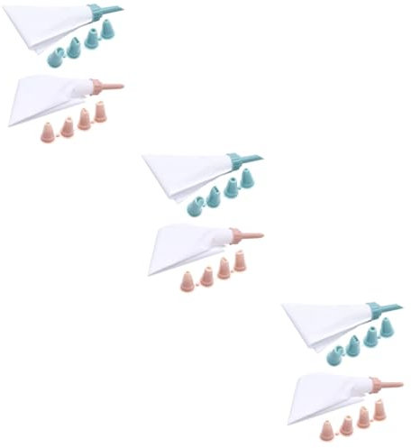 PRETYZOOM 6 Juegos De Mangas Pasteleras Reutilizables para Glaseado Mangas Pasteleras Interior Liso para Exprimir Fácilmente Multiusos para Pasteles Galletas Y Bizcochos.