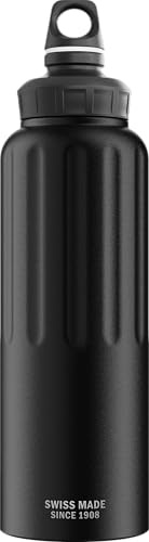 Sigg - Alu Trinkflasche - Traveller - Made in Switzerland - Climatpartner Zertifiziert - Kohlensäure geeignet - Auslaufsicher - Federleicht - BPA-frei - Outdoor - 600ML / 1L / 1.5L