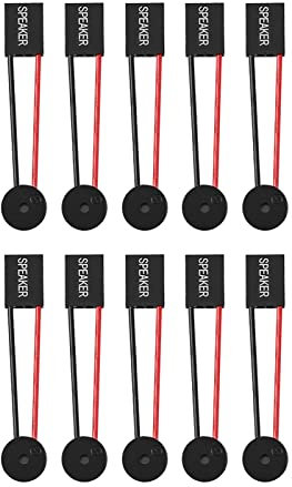 Segrehy 10 Pack Desktop PC Mainboard Buzzer Speaker Connectors, and Loud Beep Alerts, with Cable Management, for Computer Repair and Maintenance