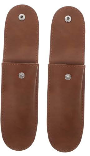 Mikinona 2 Stück Mundharmonika Etuis aus Pu Leder Leichtes und Praktisches Aufbewahrungsetui für Reise und Outdoor mit Stabilem Design für 10-loch Mundharmonikas