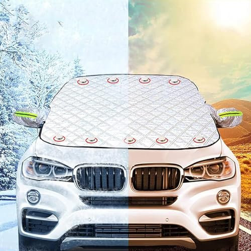 XPKLTXZW Auto Frontscheibenabdeckung Für Mercedes Sprinter 2019-2023, Faltbare Magnet Windschutzscheibenabdeckung Winter Frontscheibe Abdeckung Sonnenschutz Gegen Schnee EIS Frost,A/148×116 cm