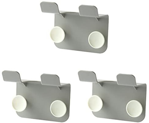 HAODUOO Blow Dryer Stand 2pcs Hair Blow Bathroom Tool Dryer Wall for Mount Punch Holder Styling Care Organizer Hotel Storage Home Rack Free Hairdryer Holder Brackets (Color : Greyx3pcs, Size