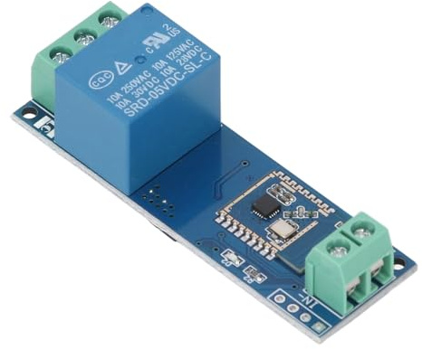 Fockety Módulo de Relé Bluetooth, Interruptor de Proximidad Bluetooth para Teléfono Móvil DC5-35V, Módulo de Relé de Interruptor de Control Remoto Inalámbrico