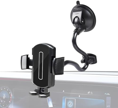 Sghtil Soporte de teléfono con ventosa | Soporte giratorio de 360 grados para teléfono móvil | Soporte de brazo largo para móvil con bloqueo automático para camiones