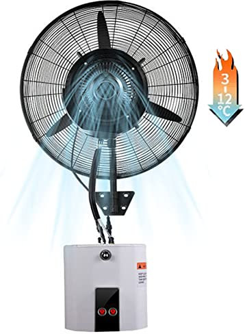 OWOHYG Ventilador Industrial de Pared, nebulizador Exterior, oscilante de 90° con 3 velocidades, Ideal para Patio, Exterior, Restaurante, Taller (71 cm/28 Pulgadas)