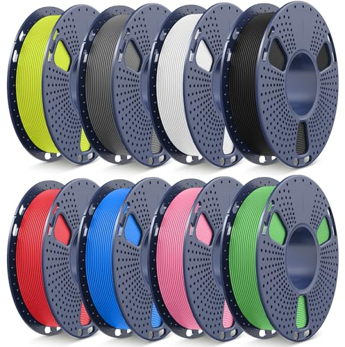 SUNLU PLA Matte Filament 1.75 mm Muticolor, 8 Rolls of 0.25 kg