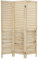 ML-Design Biombo Divisorio de 3 Paneles Modelo Osaka de Madera Natural 170 x 121 cm, Separador de Ambientes Plegable para Interiores, Mampara Independiente para Vestuarios, Pantalla de Privacidad