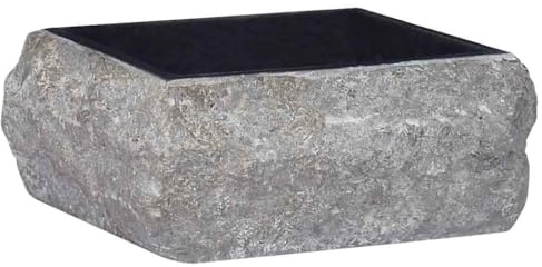 Vasque à Poser, Lavabo à Poser en Marbre Lave Main Salle de Bain Noir 30x30x13 cm Marbre