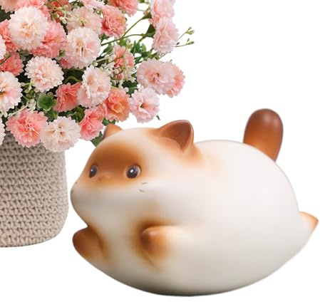 Generisch Figuras de gato | Divertida decoración de animales tambaleantes - Figuras coleccionables en miniatura - para el hogar, salón, dormitorio, oficina, escuela, aula, mujer, niña, regalo