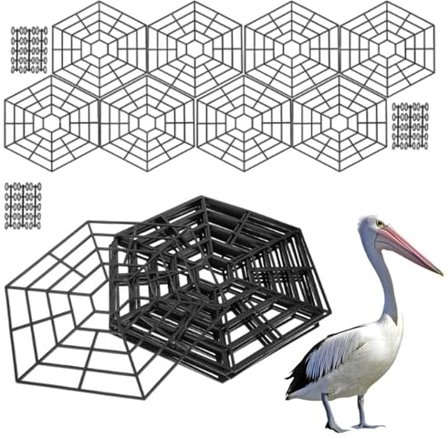 Red para Estanque - Valla De Malla Antirrobo | Paquete De 20 Unidades De Red Protectora para Estanques, Peces Y Aves - Jardines Exteriores, Parques, Lagos, Piscinas, Fuentes Y