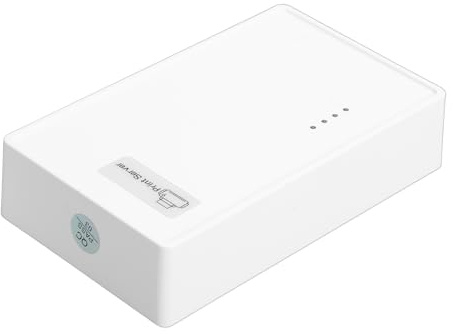 Jectse Server di Stampa, Server di Stampa WiFi Wireless con Porta USB, Ricevitore Condivisore di Stampante USB per la Rete dell'ufficio