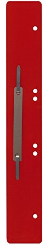 Heftstreifen aus Kunststoff, DIN A4 lang, 31x4,5cm, rot