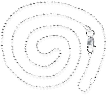Heartbreaker Kugelkette I Halskette für Anhänger aus hochwertigem 925 Sterling Silber I In Goldschmiedequalität gefertigt I HB 180 BC