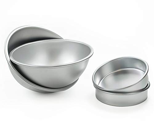 TRIXES Bakformset i aluminium - Halvklots- och kupolformar