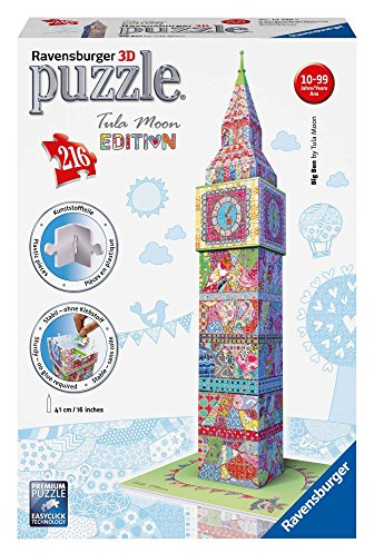 Ravensburger 12569 - Tula Moon Big Ben, 3D Puzzle - Bauwerke, 216 Teile