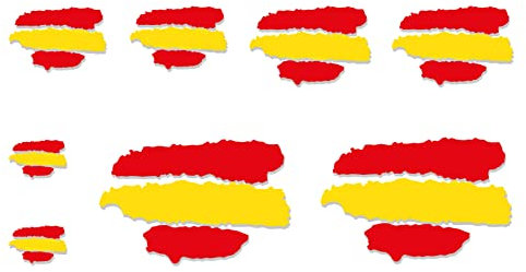 Custom Vinyl® Originals Nuevo diseño registrado Pegatinas Banderas autonomicas Stickers AUFKLEBER Decals Moto Moto GP Bike Coche (España)