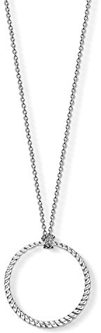 THOMAS SABO Charm-Kette Kreis Groß 925er Sterlingsilber, Geschwärzt