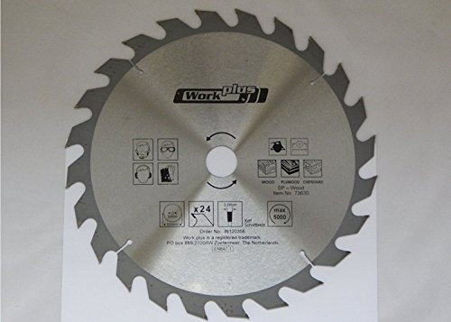 1 HM Kreissägeblatt für Holz und Kunststoff - 24 Zähne – Ø 300 mm x 30 mm/Sägeblatt/Kreissägeblätter