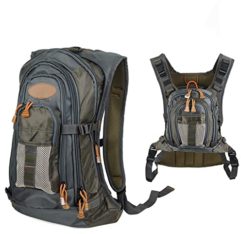 Aventik Fly Fishing Vest Backpack with Chest Pack