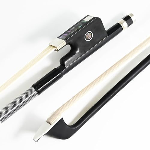 VINGOBOW Kohlefaser Cellobogen carbon bow Pernambuco Performance Tiefer und kraftvoller Klang schwarze Farbe Neue 1/2 Größe Art Nr. 100C