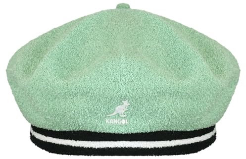 Kangol Twotone Jax Baskenmütze Baske Damenbaske Sommerbaske Stoffbaske Damen - Sommer Frühling-Sommer - M (56-57 cm) Mint