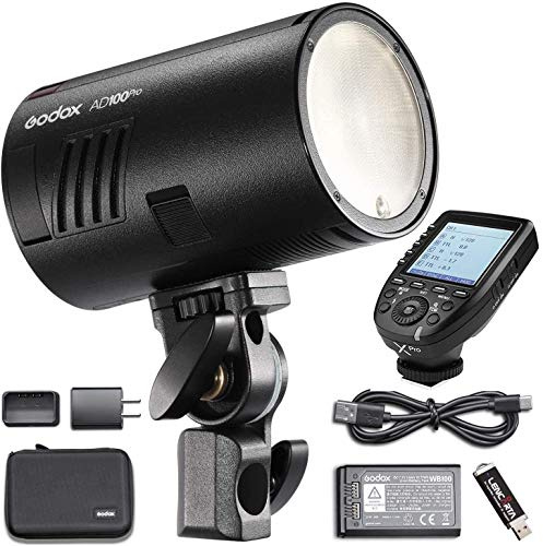 GODOX AD100 Pro Portable Flash Head With XPro-C Trigger, 100Ws TTL HSS Magnetic Fit Lightweight Portable Compact Off-Camera Strobe Modelling Light Wireless Li-ion Battery AD100Pro Studio Photography