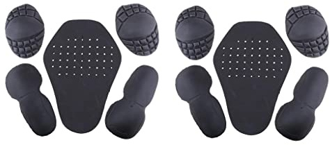 Ronyme 10x Chaqueta Moto Hombro Codo CE Negro + de Espalda