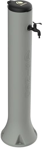 Sined Tritone Fontanella da Giardino in Hdpe con Gancio Portagomma h 100 Cm Tortora