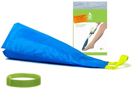 STEVE Glide Dolphin Anziehhilfe für Stützstrümpfe mit geoffener Zeh - erhältlich in 2 Größen (L für Schuhgröße 36-54)