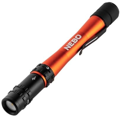 NEBO Master Series PL500 - Linterna con 5 modos de luz, recargable e impermeable, accesorios de camping y senderismo