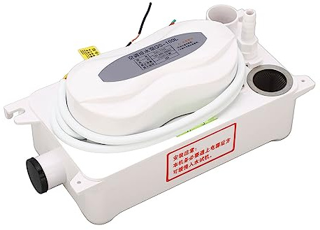 Pompe à Condensats Réservoir D'eau 0,6 L, Pompe à Condensats à Débit 100 L/H, Pompe de Vidange de Climatisation pour Machine à Glaçons, AC, Déshumidificateur, Fonctionnement