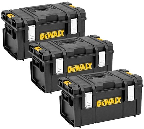 DEWALT 3x Toughsystem DS300 Tough System Case Tool Box Storage Box Stackable 35L