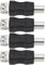 eMagTech 4 conectores USB 2.0 A hembra a USB B para impresora macho de 52,5 x 16,8 mm para impresora, escáner, máquina de fax, adaptador USB A a B, color negro