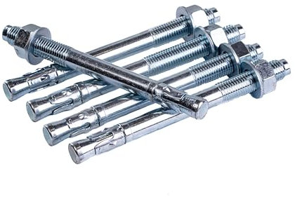 ABAZO M6x40mm 10 Stk. Schwerlastanker Schwerlastdübel Keilanker Bolzenanker verzinkt Zulassung in Industriequalität Ankerbolzen Keilanker Schwerlastdübel (M12x120mm -10Stück)