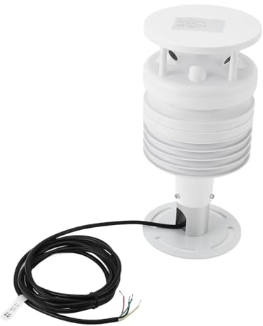 Ultrasound Technology 5 in 1 Weather Sensor RS485 Temperature Humidity Wind Speed Direction Air Pressure Meter with Erosion Resistant Design for Extreme Environment Adaptability